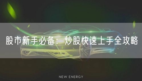 股市新手必备：炒股快速上手全攻略