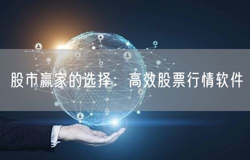 股市赢家的选择：高效股票行情软件