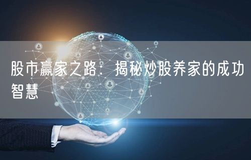 股市赢家之路：揭秘炒股养家的成功智慧