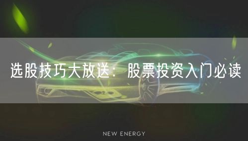 选股技巧大放送：股票投资入门必读
