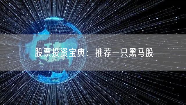 股票投资宝典：推荐一只黑马股